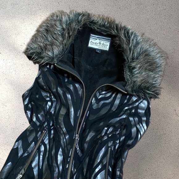 !! SOLD DO NOT BUY !! Powder River Outfitters Vest Fur Collar Panhandle Slim - Picture 2 of 6